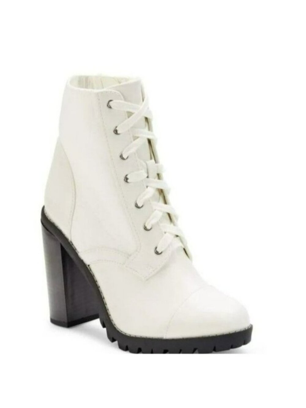 BCBGENERATION PILAS FAUX LEATHER LACE-UP BOOTIES, Sz 8, 9.5, & 10, NEW in Box - Picture 2 of 6